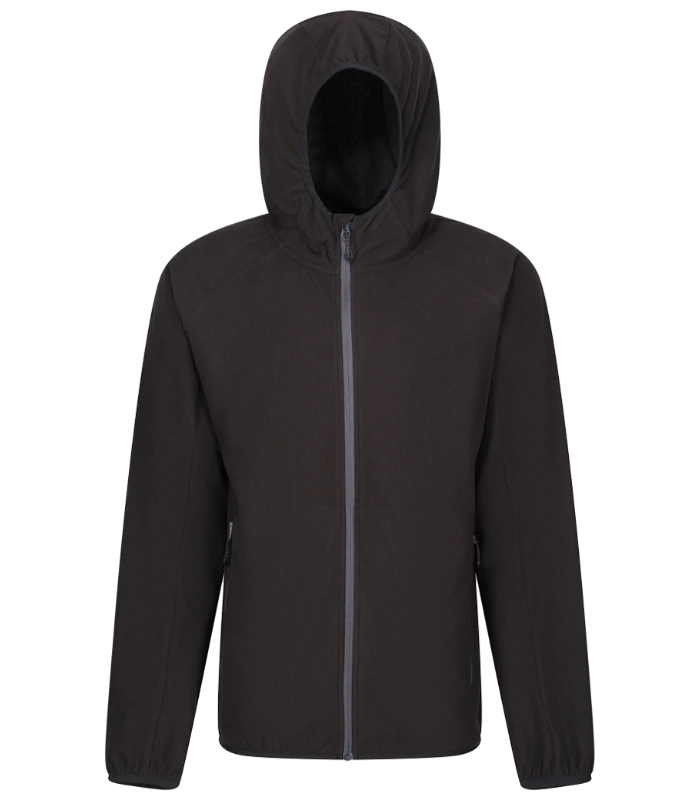 Regatta Professional Regatta Navigate Full Zip Hooded Fleece Jacket in BK/SE