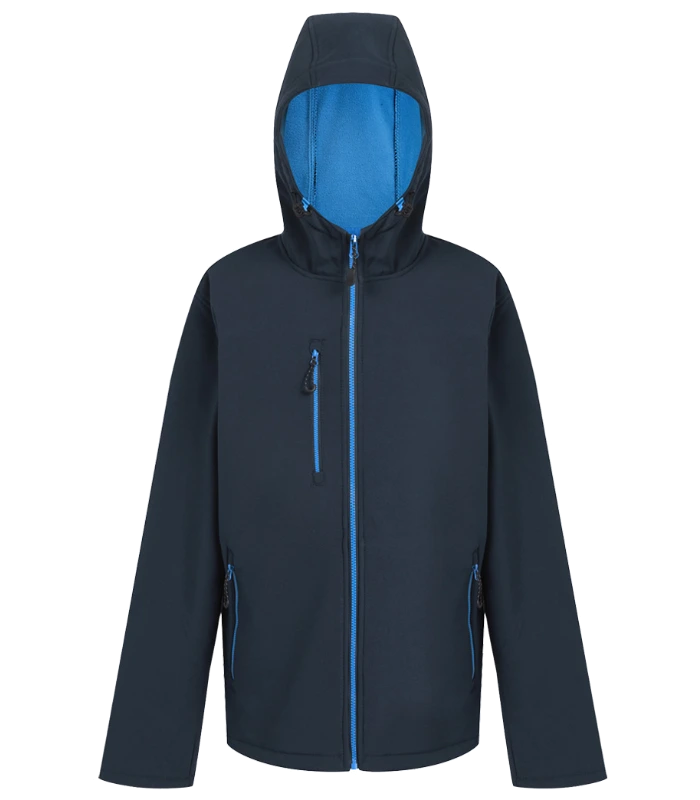 Regatta Professional Regatta Navigate Two Layer Hooded Soft Shell Jacket in N/FRB