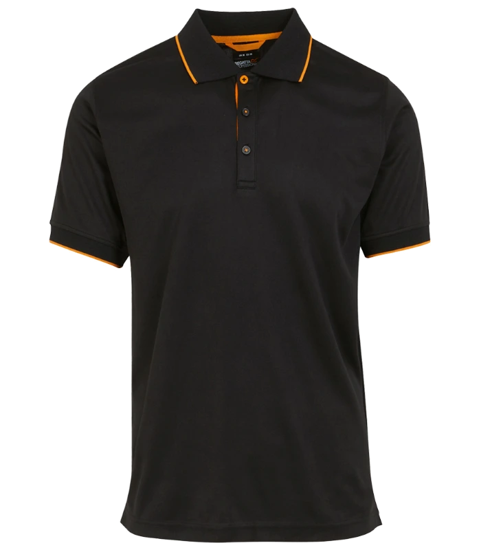 Regatta Professional Regatta Navigate Polo Shirt in BK/OP