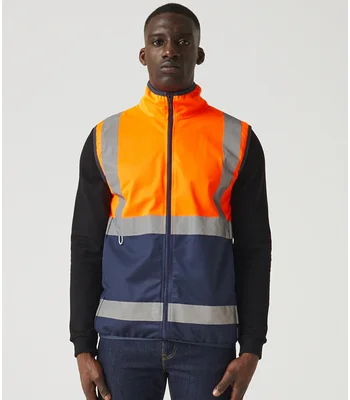 Regatta High Visibility Regatta High Visibility Pro Full Zip Gilet in OR/NV