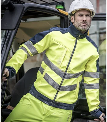Regatta High Visibility Regatta High Visibility Pro Soft Shell Jacket in OR/NV