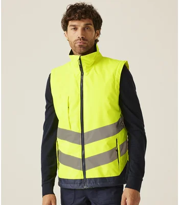 Regatta High Visibility Regatta High Visibility Pro Bodywarmer in YL/NV