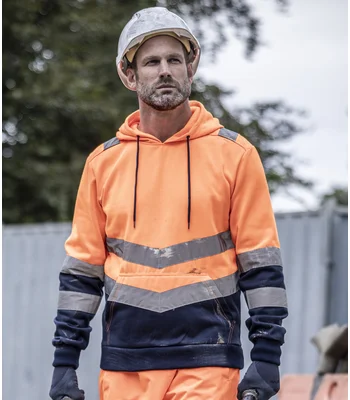 Regatta High Visibility Regatta High Visibility Pro Overhead Hoodie in OR/NV
