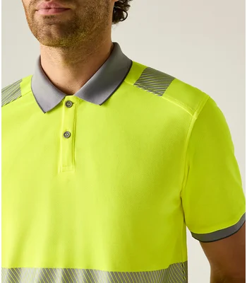 Regatta High Visibility Regatta High Visibility Pro Comfort Polo Shirt in Black/Orange