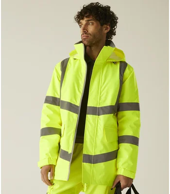 Regatta High Visibility Regatta High Visibility Pro Contract Dover Parka in Orange