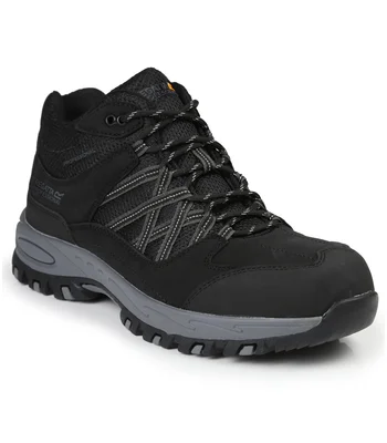 Regatta Safety Footwear Regatta Safety Footwear Sandstone SB Safety Hikers in BK/GR