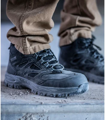 Regatta Safety Footwear Regatta Safety Footwear Mudstone S1P Safety Hikers in BK/GR