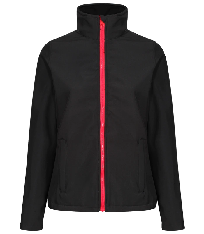 Regatta Professional Regatta Ladies Ablaze Printable Soft Shell Jacket in BK/BK