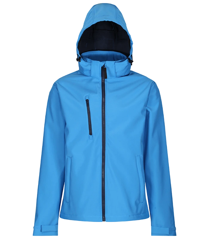 Regatta Professional Regatta Venturer Three Layer Hooded Soft Shell Jacket in FRB/N