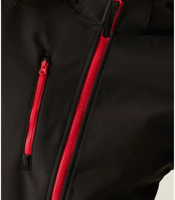 Regatta Professional Regatta Ladies Venturer Three Layer Hooded Soft Shell Jacket in N/FRB