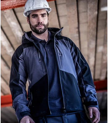 Regatta Professional Regatta 4TEX Stretch Three Layer Soft Shell Jacket in SL/BK