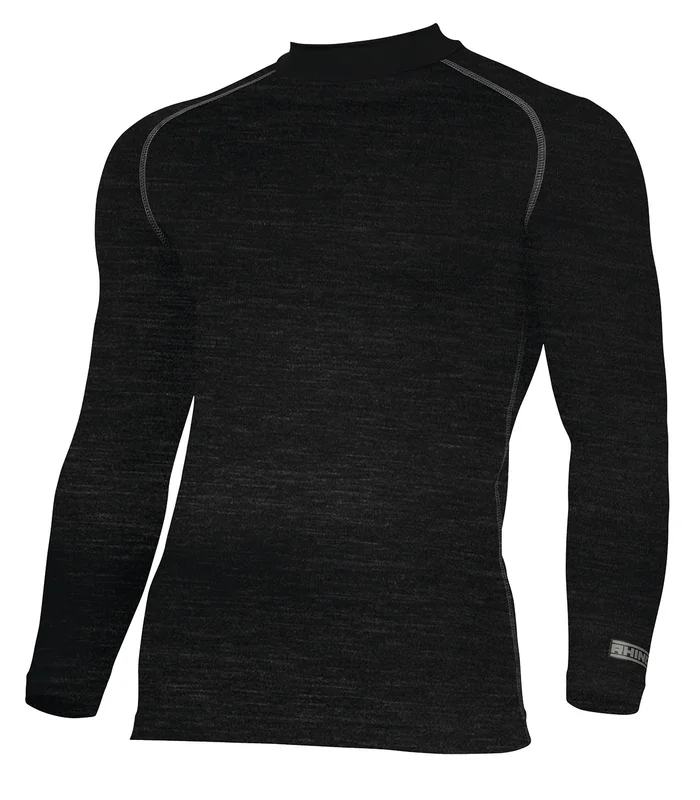 Rhino Rhino Rhino baselayer long sleeve in Black Heather