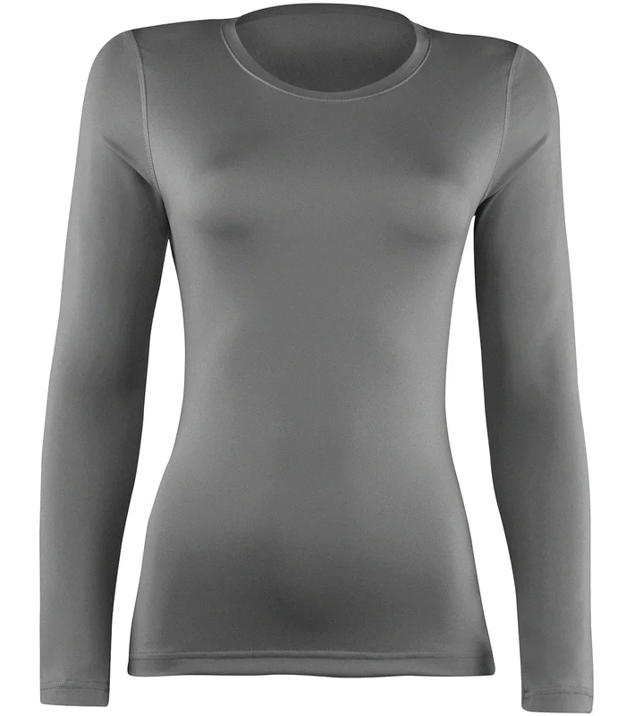 Rhino Rhino Women's Rhino baselayer long sleeve in Heather Grey
