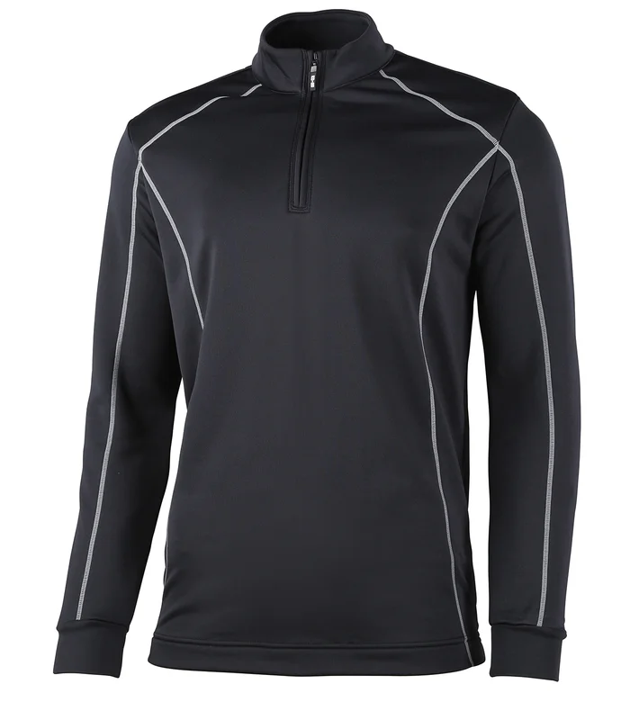 Rhino Rhino Rhino Seville ¼ zip mid-layer in Black