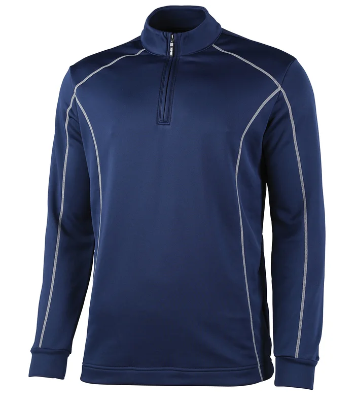 Rhino Rhino Rhino Seville ¼ zip mid-layer in Navy