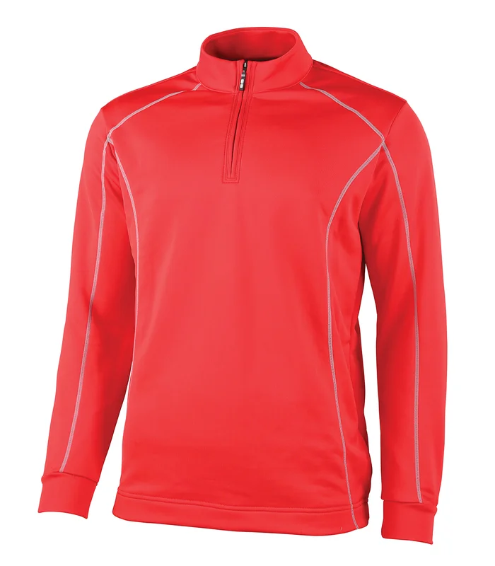 Rhino Rhino Rhino Seville ¼ zip mid-layer in Red