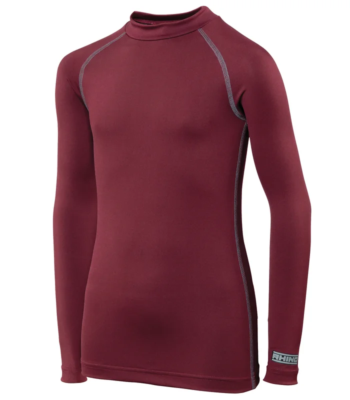 Rhino Rhino Rhino baselayer long sleeve - juniors in Maroon