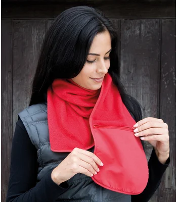 Result Winter Essentials Result Polartherm™ Scarf with Zip Pocket in RED