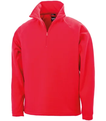 Result Core Result Core Zip Neck Micro Fleece in RED
