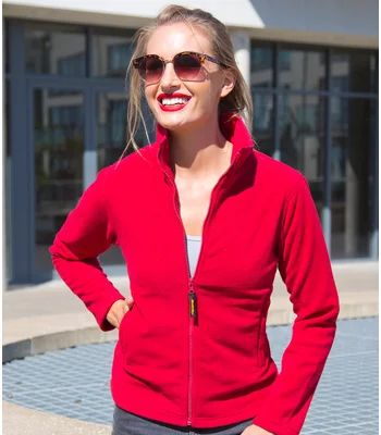 Result Result Ladies Horizon High Grade Micro Fleece Jacket in RED