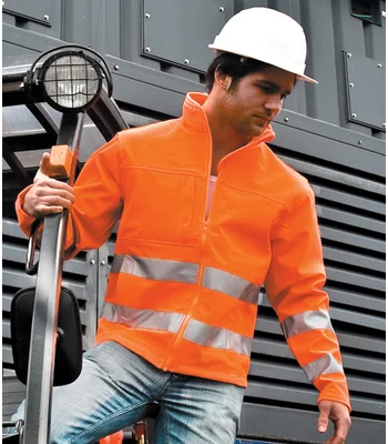 Result Safe-Guard Result Safe-Guard Hi-Vis Soft Shell Jacket in FLO