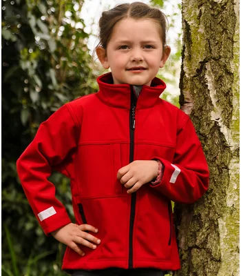Result Result Kids Classic Soft Shell Jacket in RED