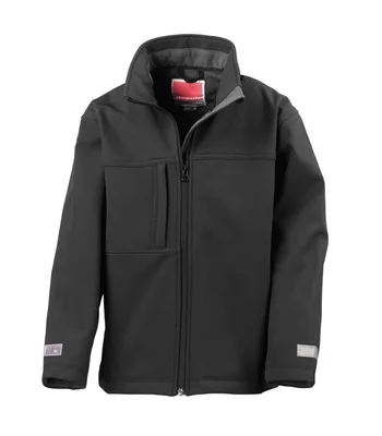 Result Result Kids Classic Soft Shell Jacket in BLK