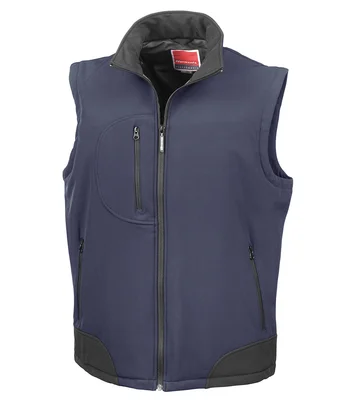 Result Result Soft Shell Bodywarmer in BK/BK