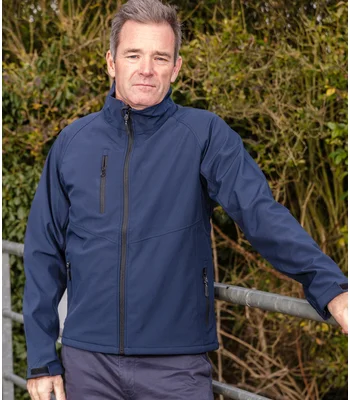 Result Result Base Layer Soft Shell Jacket in NAV