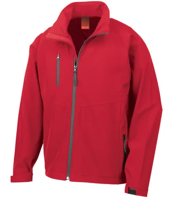 Result Result Base Layer Soft Shell Jacket in RED