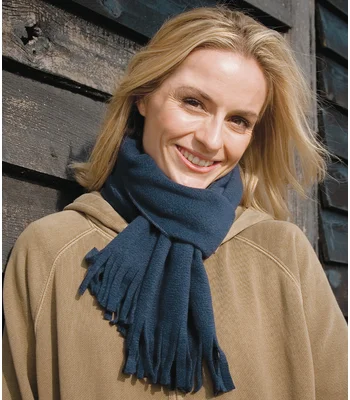 Result Winter Essentials Result Polartherm™ Tassel Scarf in NAV