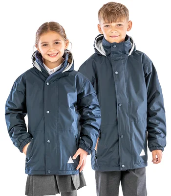 Result Result Kids/Youths Fleece Lined StormDri 4000 Jacket in NV/NV
