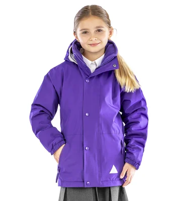 Result Result Kids/Youths Fleece Lined StormDri 4000 Jacket in PR/PR