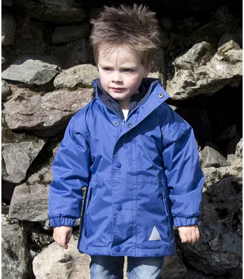 Result Result Kids/Youths Fleece Lined StormDri 4000 Jacket in RY/NV