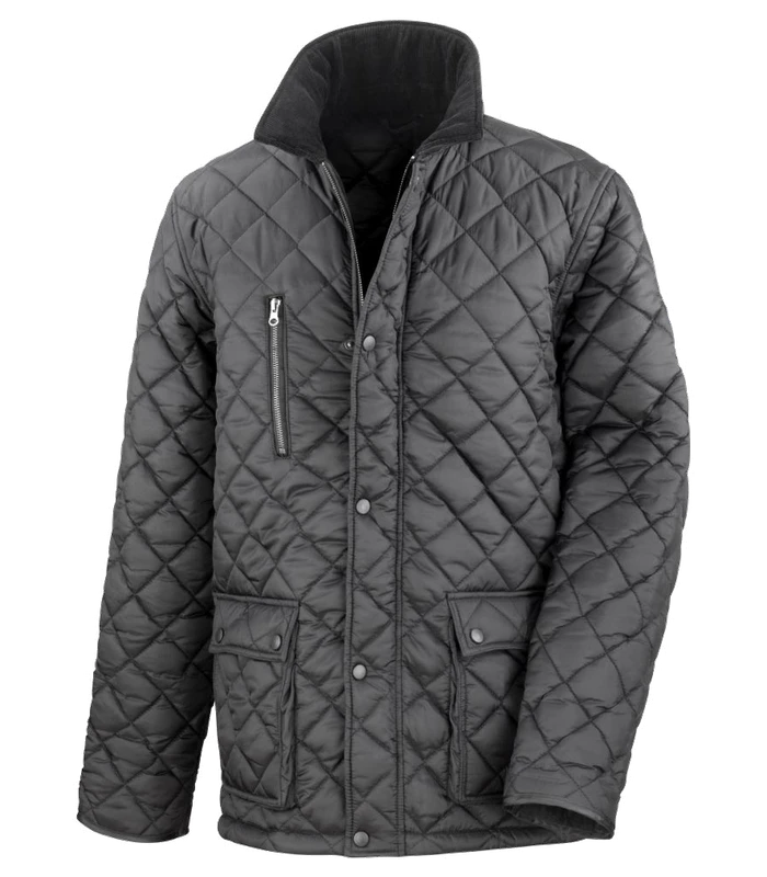 Result Urban Result Urban Cheltenham Gold Jacket in BLK