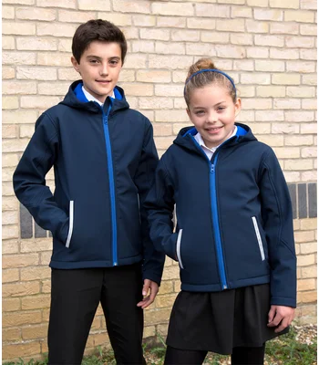 Result Core Result Core Kids TX Performance Hooded Soft Shell Jacket in NV/RY