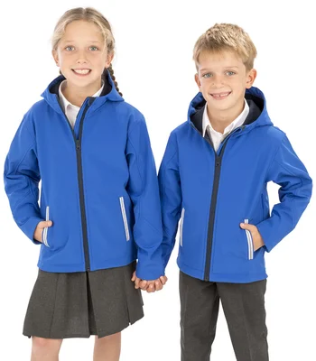 Result Core Result Core Kids TX Performance Hooded Soft Shell Jacket in RY/NV