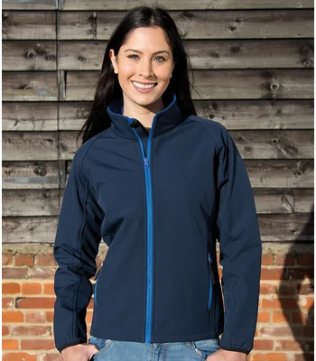 Result Core Result Core Ladies Printable Soft Shell Jacket in NV/RY