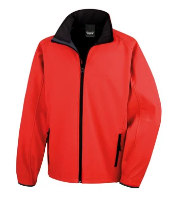 Result Core Result Core Printable Soft Shell Jacket in BK/BK
