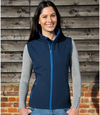 Result Core Result Core Ladies Printable Soft Shell Bodywarmer in NV/RY