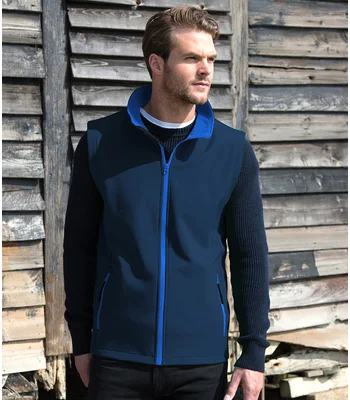 Result Core Result Core Printable Soft Shell Bodywarmer in NV/RY