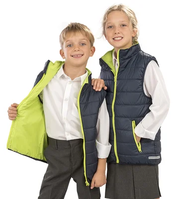 Result Core Result Core Kids Padded Bodywarmer in NV/LM