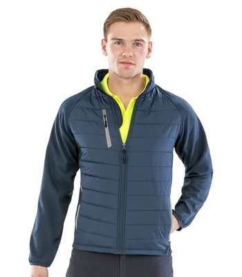 Result Genuine Recycled Result Genuine Recycled Compass Padded Jacket in NV/GY