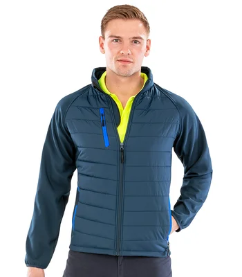 Result Genuine Recycled Result Genuine Recycled Compass Padded Jacket in NV/RY