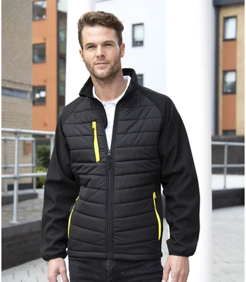Result Genuine Recycled Result Genuine Recycled Compass Padded Jacket in BK/LM