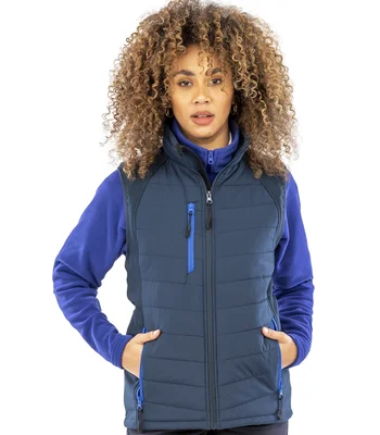 Result Genuine Recycled Result Genuine Recycled Compass Padded Gilet in NV/RY
