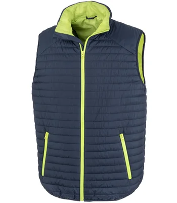 Result Genuine Recycled Result Genuine Recycled Thermoquilt Gilet in GY/BK
