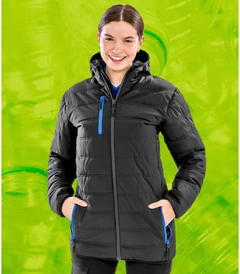 Result Genuine Recycled Result Genuine Recycled Compass Padded Winter Jacket in BK/LM