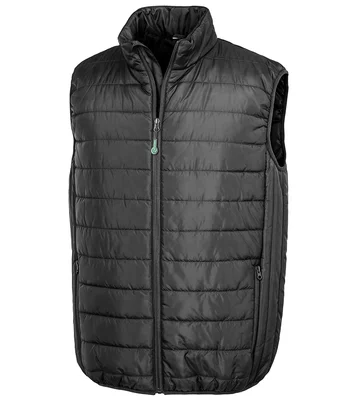 Result Genuine Recycled Result Genuine Recycled Promo Padded Bodywarmer in BLK