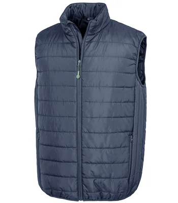 Result Genuine Recycled Result Genuine Recycled Promo Padded Bodywarmer in NAV